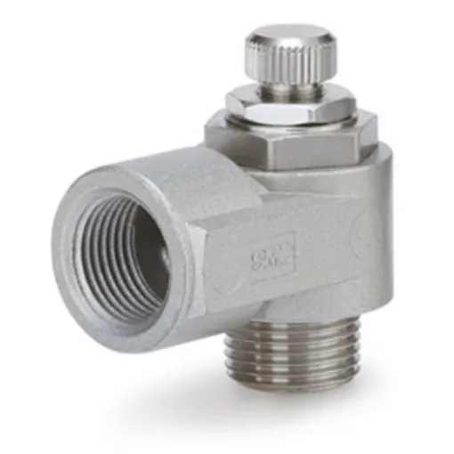 SMC AS Series Tube Flow Controller, G 3/8 Inlet Port, R3/8in Tube Inlet Port x Rc 3/8 Outlet Port - AS3200-03 product image