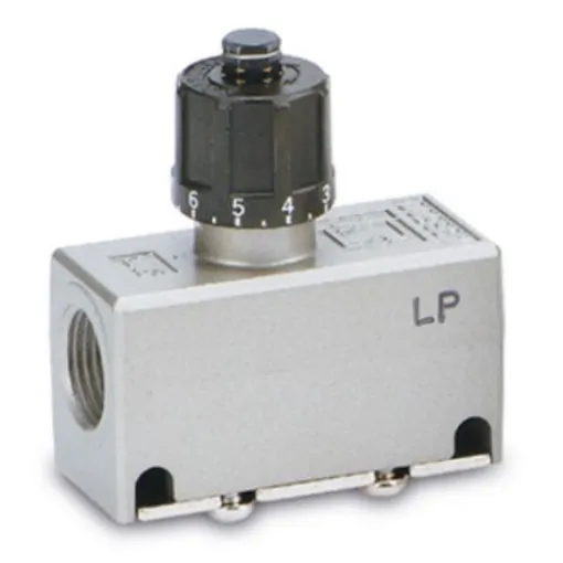 SMC AS Series Threaded Speed Controller, G 1/4 Inlet Port x G 1/4 Outlet Port - AS3500-02-3 product image