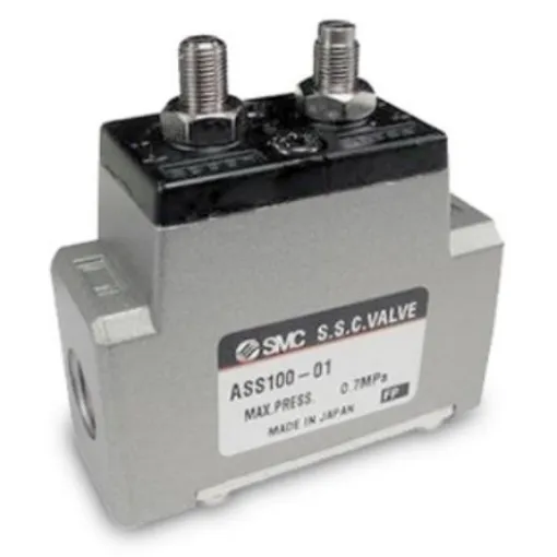 SMC ASS Series Threaded Speed Controller, Rc 1/4 Inlet Port, G 1/4 Tube Inlet Port x G 1/4 Outlet Port x G 1/4 Tube - ASS300-02 product image