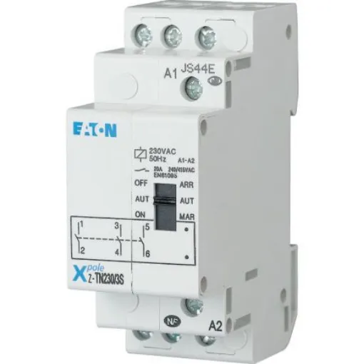Eaton Z-TN Series Relay, DIN Rail Mount, 230V ac Coil, 3PST, 3-Pole, 20A Load - 265576 Z-TN230/3S product image