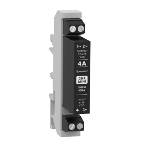 Crouzet GNR MINI Series Solid State Relay, 4 A rms Load, DIN Rail Mount, 275 V rms Load - GNRM4D2A product image
