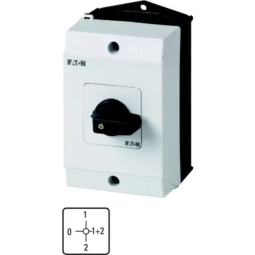 Eaton, 2P 5 Position 90° Multi Step Cam Switch, 690V (Volts), 20A, Short Thumb Grip Actuator - 222596 T0-2-15114/I1 product image