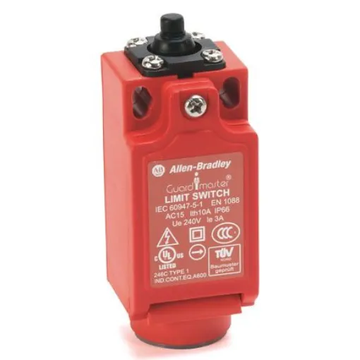 Allen Bradley Dome Safety Limit Switch, 1NC/1NO, IP66, Polybutylene Terephthalate (PBT) Housing, 600V ac Max, 6A Max - 440P-CDPS11B product image