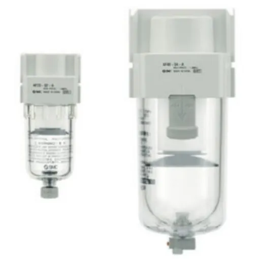 SMC AF50 series 5µm G 3/4 0.1MPa to 1 Mpa Pneumatic Filter 12500L/min max with Manual drain - AF50-F10-A product image