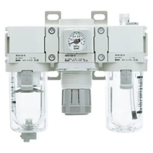 SMC G 1 FRL Assembly, None Drain, 5µm Filtration Size - AC60-F10E-D product image