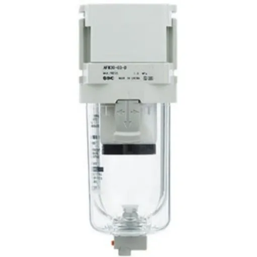 SMC AC40-D series 5µm G 1/2 0.1MPa to 10 bar Pneumatic Filter 1100L/min max with None drain - AFM40-F04-D product image