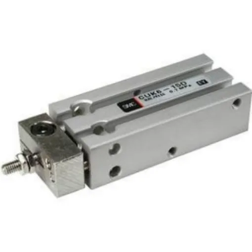 SMC Pneumatic Piston Rod Cylinder - 6mm Bore, 25mm Stroke, CU Series, Double Acting - CDUK6-25D product image