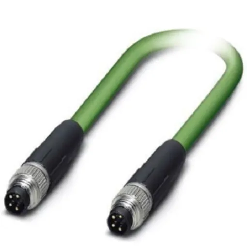 Phoenix Contact, 2m Cat5, Green M8 to Male M8 Male, Shielded Shielded, Terminated - 1407349 product image