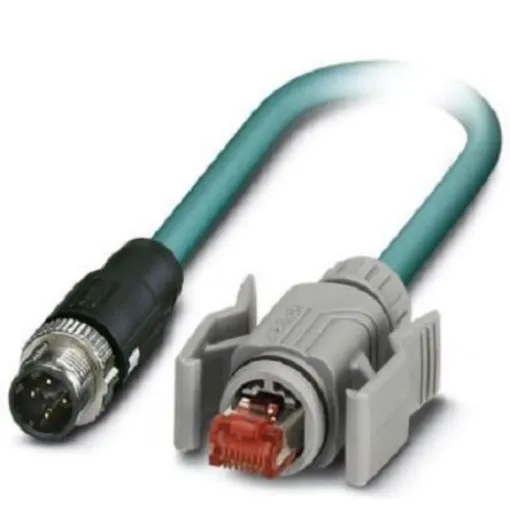 Phoenix Contact, 2m Cat5, Blue M12 to Male RJ45 Male, Shielded Shielded, Terminated - 1407365 product image