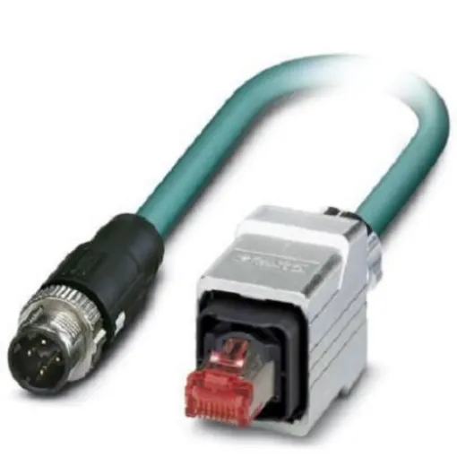 Phoenix Contact, 2m Cat5, Blue M12 to Male RJ45 Male, Shielded Shielded, Terminated - 1407369 product image