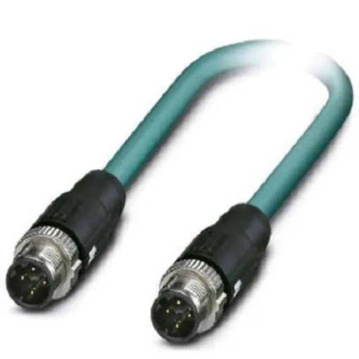 Phoenix Contact, 2m Cat5, Blue M12 to Male M12 Male, Shielded Shielded, Terminated - 1407377 product image