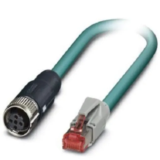 Phoenix Contact, 2m Cat5, Blue M12 to Female RJ45 Male, Shielded Shielded, Terminated - 1407385 product image
