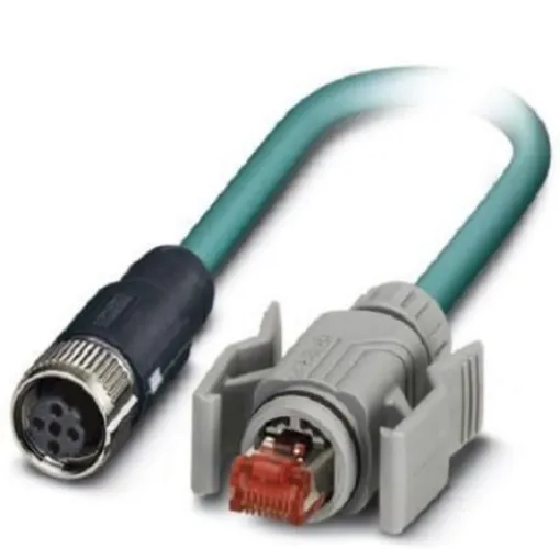 Phoenix Contact, 10m Cat5, Blue M12 to Female RJ45 Male, Shielded Shielded, Terminated - 1407391 product image