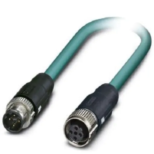 Phoenix Contact, 2m Cat5, Blue M12 to Male M12 Female, Shielded Shielded, Terminated - 1407401 product image