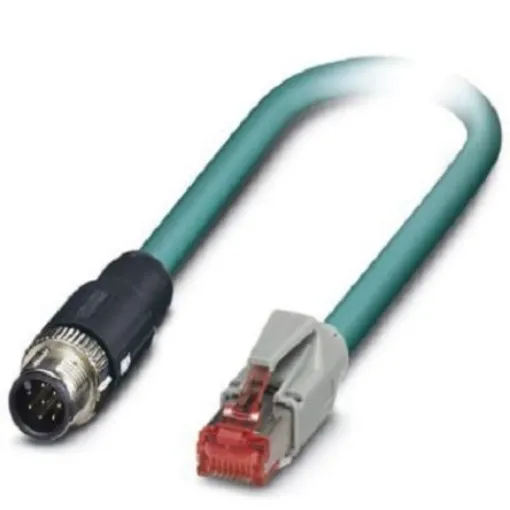 Phoenix Contact, 2m Cat5, Blue M12 to Male RJ45 Male, Shielded Shielded, Terminated - 1407415 product image
