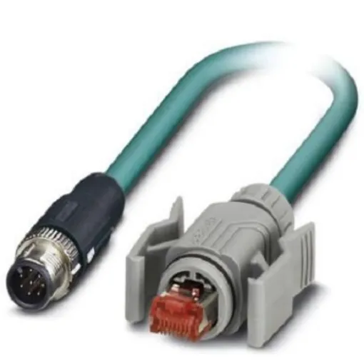 Phoenix Contact, 2m Cat5, Blue M12 to Male RJ45 Male, Shielded Shielded, Terminated - 1407423 product image