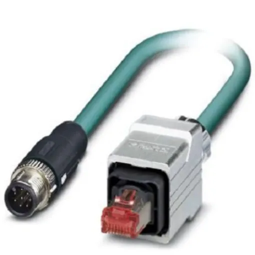 Phoenix Contact, 2m Cat5, Blue M12 to Male RJ45 Male, Shielded Shielded, Terminated - 1407427 product image