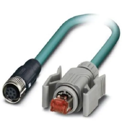Phoenix Contact, 2m Cat5, Blue M12 to Female RJ45 Male, Shielded Shielded, Terminated - 1407452 product image