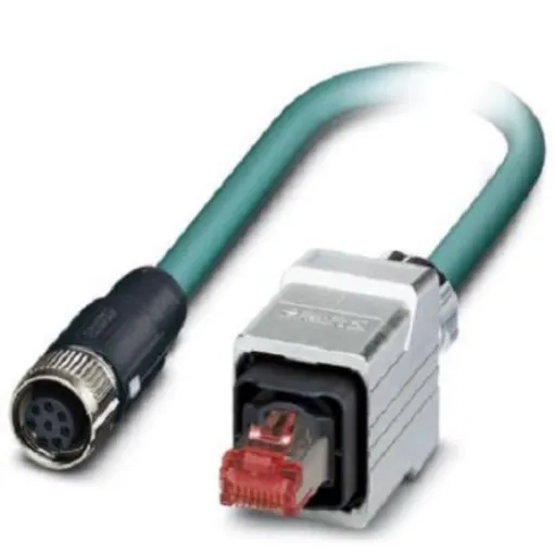 Phoenix Contact, 2m Cat5, Blue M12 to Female RJ45 Male, Shielded Shielded, Terminated - 1407456 product image