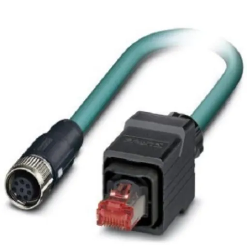 Phoenix Contact, 2m Cat5, Blue M12 to Female RJ45 Male, Shielded Shielded, Terminated - 1407460 product image