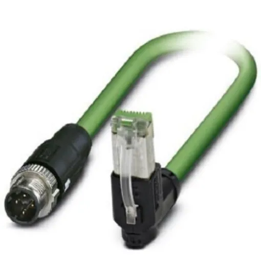 Phoenix Contact, 2m Cat5, Green M12 to Male RJ45 Male, Shielded Shielded, Terminated - 1407509 product image