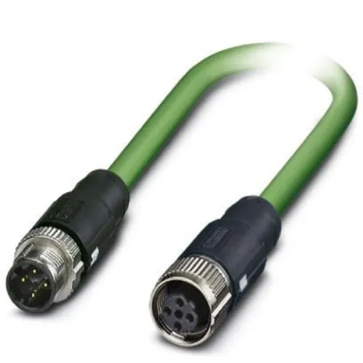 Phoenix Contact, 1m Cat5, Green M12 to Male M12 Female, Shielded Shielded, Terminated - 1407553 product image
