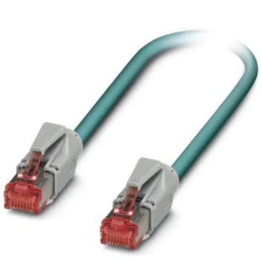 Phoenix Contact, 1m Cat5e, Blue RJ45 to Male RJ45 Male, Shielded Shielded, Terminated - 1408933 product image