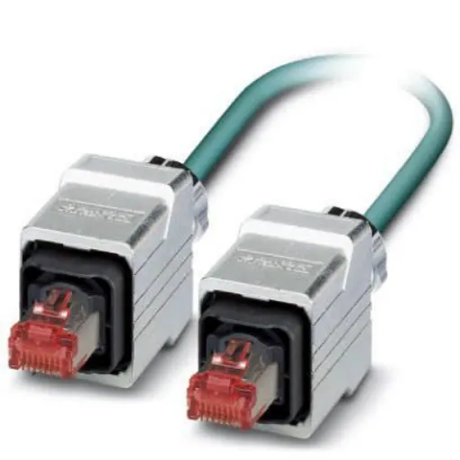 Phoenix Contact, 1m Cat5e, Blue RJ45 to Male RJ45 Male, Shielded Shielded, Terminated - 1408941 product image