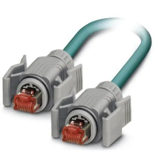 Phoenix Contact, 1m Cat5, Blue RJ45 to Male RJ45, Shielded Shielded, Terminated - 1408955 product image