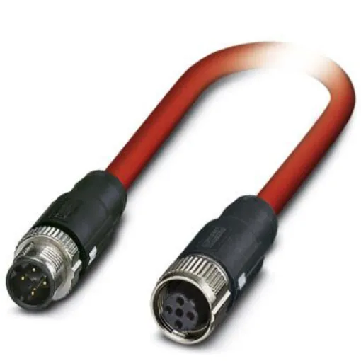 Phoenix Contact, 10m Cat5, Red M12 to Male M12 Female, Shielded Shielded, Terminated - 1411548 product image