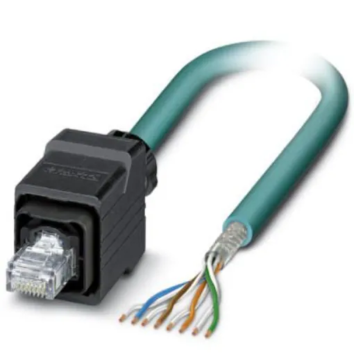 Phoenix Contact, 2m Cat5, Blue RJ45 to Male Unterminated, Shielded Shielded, Terminated - 1412765 product image
