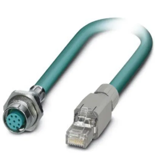 Phoenix Contact, 2m Cat5, Blue M12 to Female RJ45, Shielded Shielded, Terminated - 1413095 product image