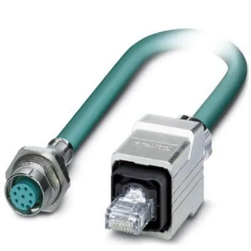 Phoenix Contact, 2m Cat5, Blue M12 to Female RJ45, Shielded Shielded, Terminated - 1413599 product image
