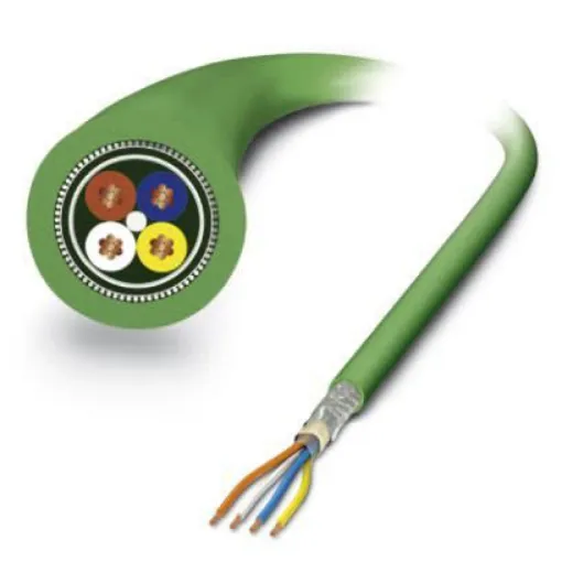 Phoenix Contact, 100m Cat5, Green Unterminated, Shielded Shielded, Unterminated - 1416389 product image