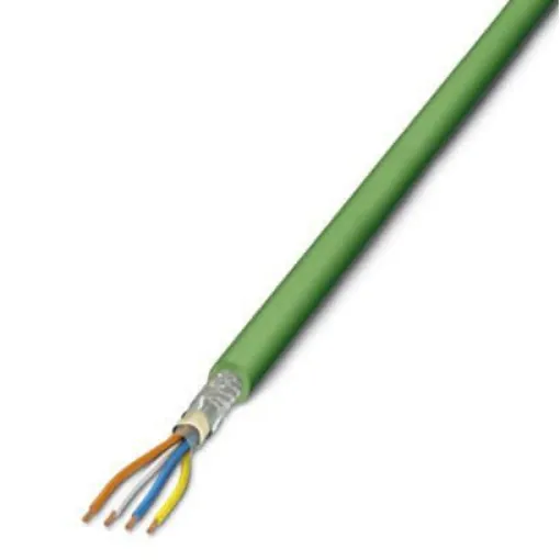 Phoenix Contact, 100m Cat5, Green, Yellow Unterminated, Shielded Shielded, Unterminated - 1416392 product image