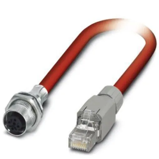 Phoenix Contact Straight Female 4 way M12 to Straight RJ45 Actuator/Sensor Cable, 2m - 1419167 product image