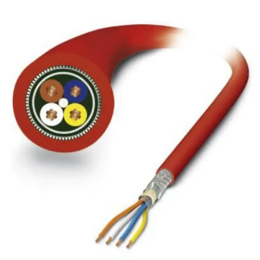 Phoenix Contact, 100m Cat5, Red Unterminated, Shielded Shielded, Unterminated - 1419173 product image