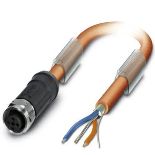 Phoenix Contact Straight Female M12 to Unterminated Bus Cable, 10m - 1431238 product image