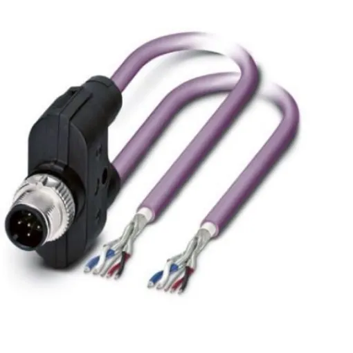 Phoenix Contact Straight Male M12 to Bus Cable, 2m - 1436084 product image