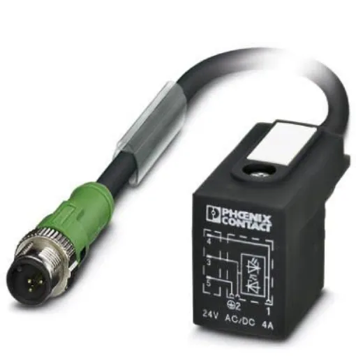 Phoenix Contact Straight Male M12 to DIN 43650 Form BI Sensor Actuator Cable, 1m - 1438613 product image