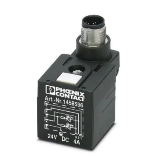Phoenix Contact Solenoid Valve Connector,  with Indicator Light, 24 V ac Voltage - 1458596 product image