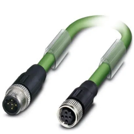Phoenix Contact Straight Male M12 to Straight Female M12 Bus Cable, 500mm - 1507175 product image