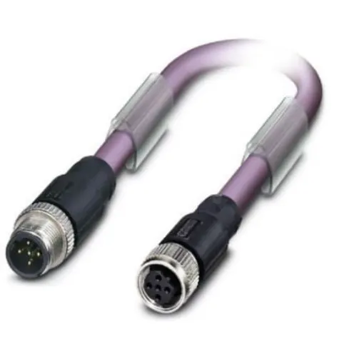 Phoenix Contact Straight Male M12 to Female M12 Bus Cable, 15m - 1507405 product image