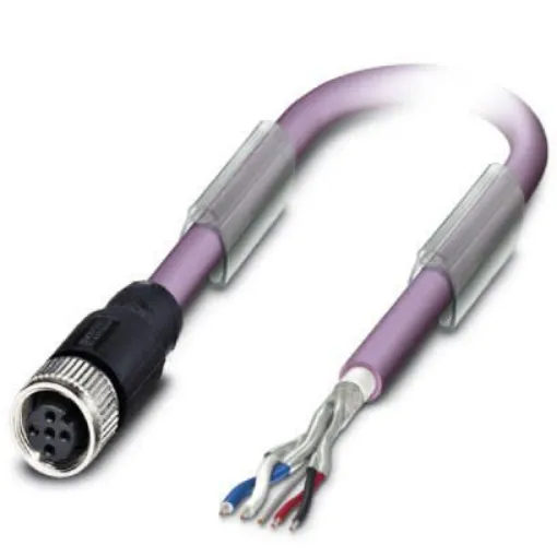 Phoenix Contact Straight Female M12 to Unterminated Bus Cable, 10m - 1507492 product image