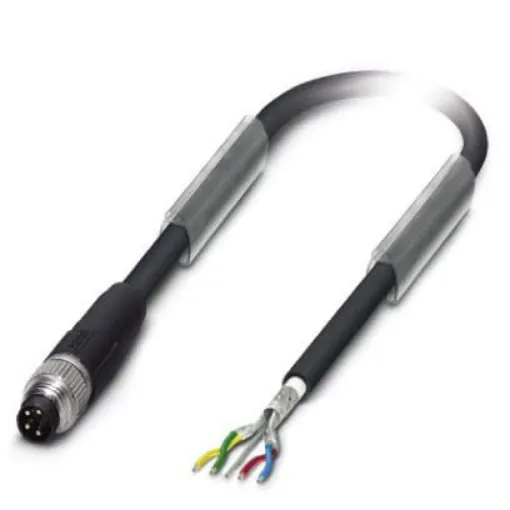 Phoenix Contact Straight Male M8 to Unterminated Bus Cable, 20m - 1543281 product image