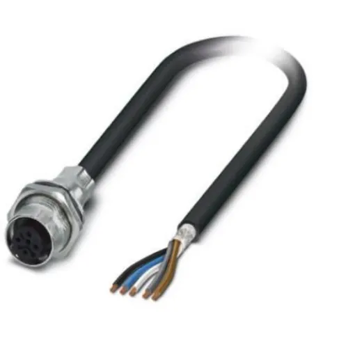 Phoenix Contact Straight Female M12 to Sensor Actuator Cable, 500mm - 1550151 product image