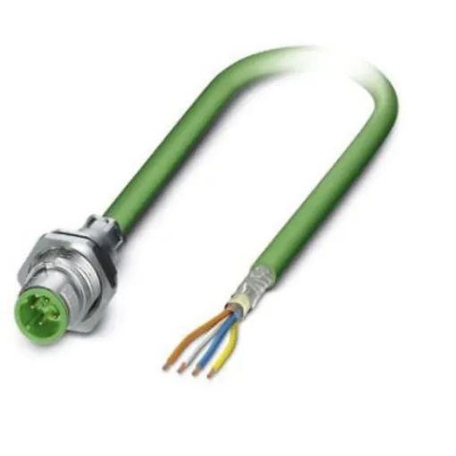 Phoenix Contact, 1m Cat5, Green M12 to Male Unterminated, Terminated - 1552353 product image