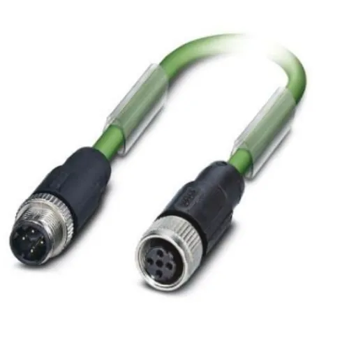 Phoenix Contact, 2m Cat5, Green M12 to Male M12 Female Shielded, Terminated - 1553938 product image