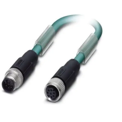 Phoenix Contact, 10m Cat5, Blue M12 to Male M12 Female Shielded, Terminated - 1554034 product image