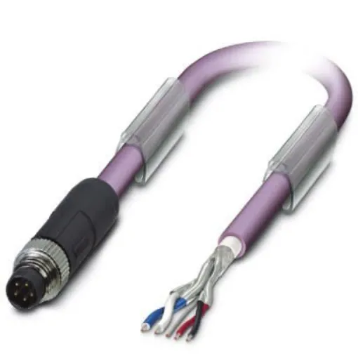 Phoenix Contact Straight Male M8 to Bus Cable, 2m - 1575712 product image